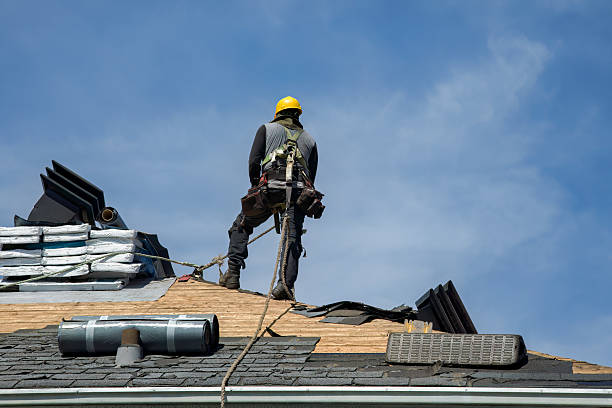 Professional Roofing technician working in Groveton, VA